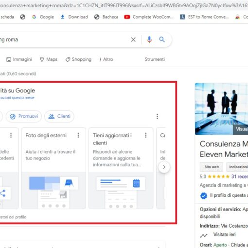 Come gestire il profilo Google My Business dalla direttamente dalla ricerca Google